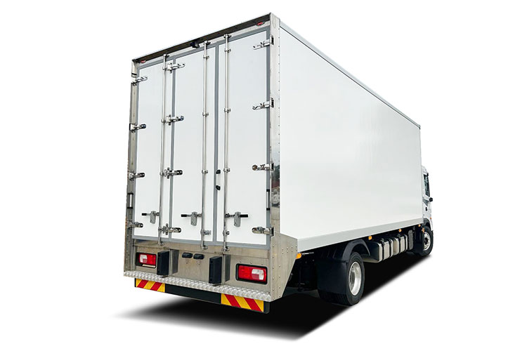 Custom Three Rear Door Refrigerated Truck Body Builder