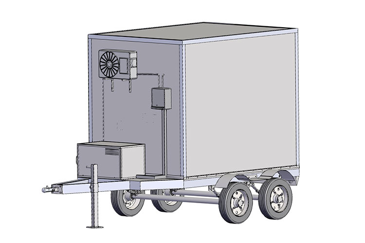 Design: 3.2m Small Double-axle Refrigerated Trailers