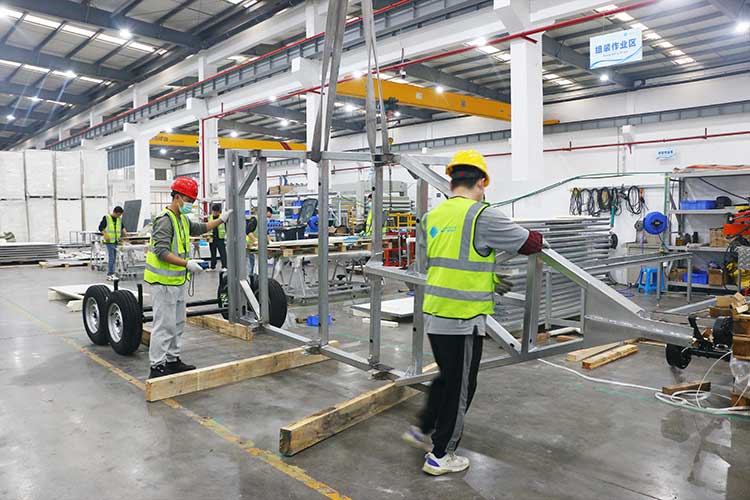 Mobile Freezer Trailer Chassis Frame